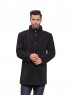 Men Regular Length Coat Dark Night Color